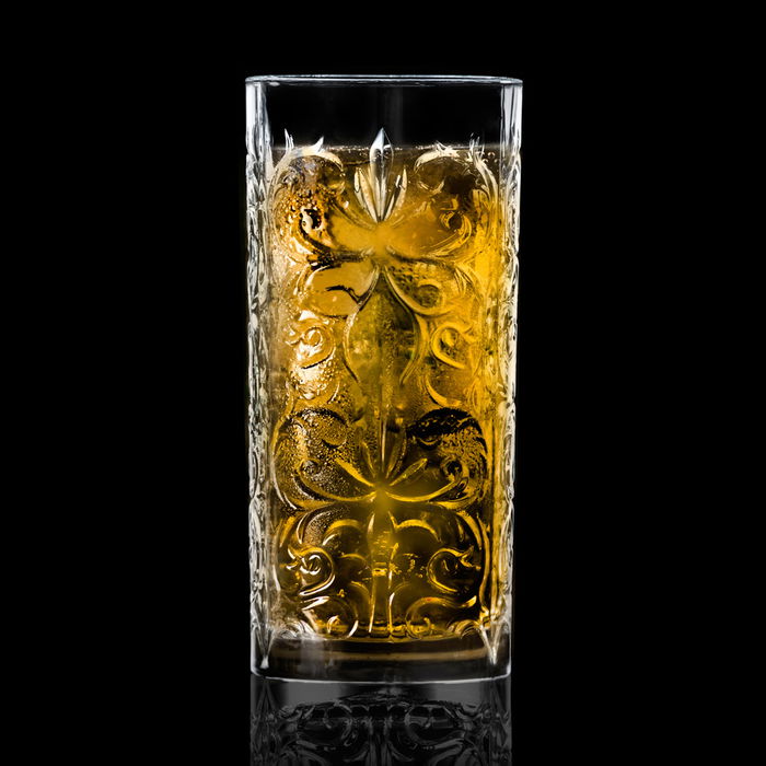 Rcr Cristalleria IT Tattoo Vaso Alto 370 Ml Cristal Ecológico Luxion (6 Unidades)