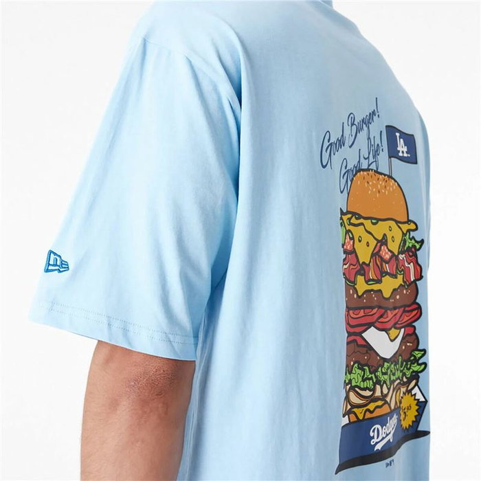 Camiseta de Manga Corta Hombre New Era LA Dodgers MLB Burger Azul Camiseta de Manga Corta Hombre New Era LA Dodgers MLB Burger Azul