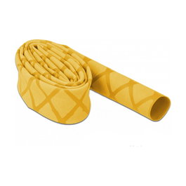 DeLOCK Tubo termorretráctil con patrón en X antideslizante 1 m x 15 mm amarillo