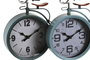 DKD Home Decor Reloj de Sobremesa de Hierro Bicicleta Surtido de 2 Unidades
