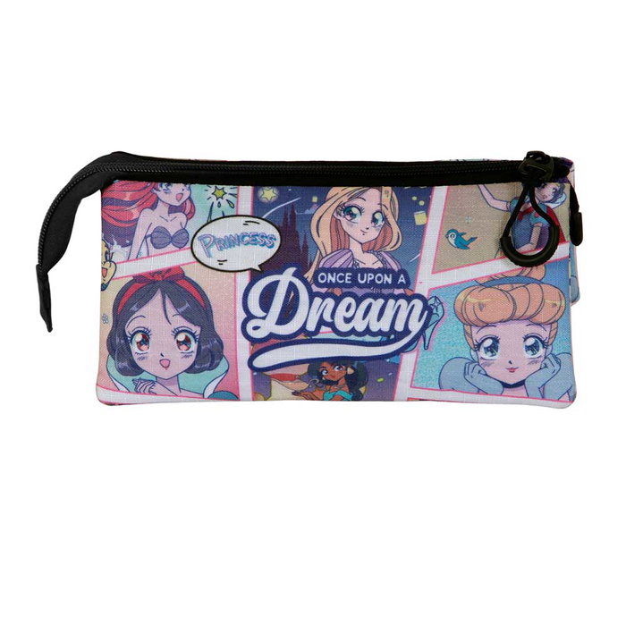 Karactermania Estuche Portatodo Triple Princesas Disney Comic