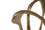 DKD Home Decor Escultura Abstracta de Aluminio y Mármol, Dorado y Blanco