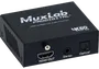 MUXLAB Extractor de Audio HDMI 4K/60Hz con Salidas HDMI, Óptica y Minijack de Audio