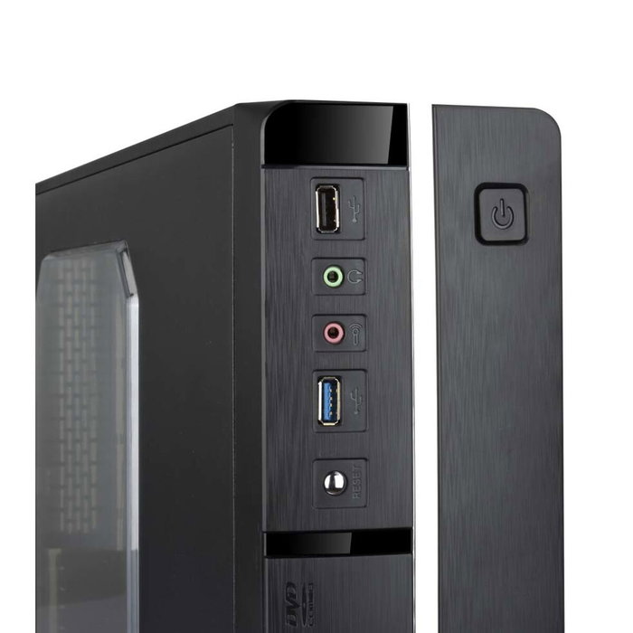 Tooq TQC-3005U3 Caja Slim Negro con Fuente 500W Tooq TQC-3005U3 Caja Slim Negro con Fuente 500W