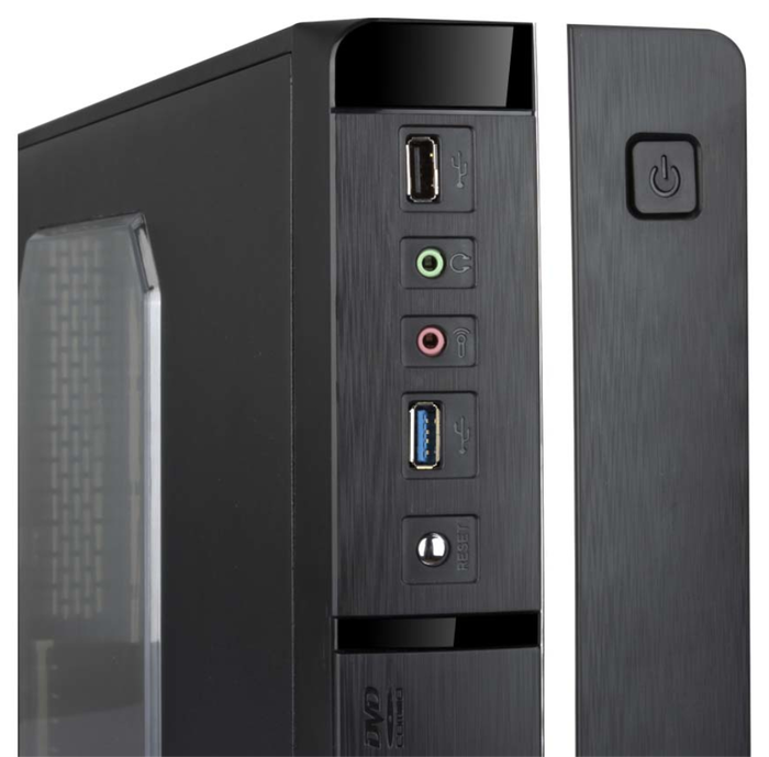 Tooq TQC-3005U3 Caja Slim Negro con Fuente 500W Tooq TQC-3005U3 Caja Slim Negro con Fuente 500W
