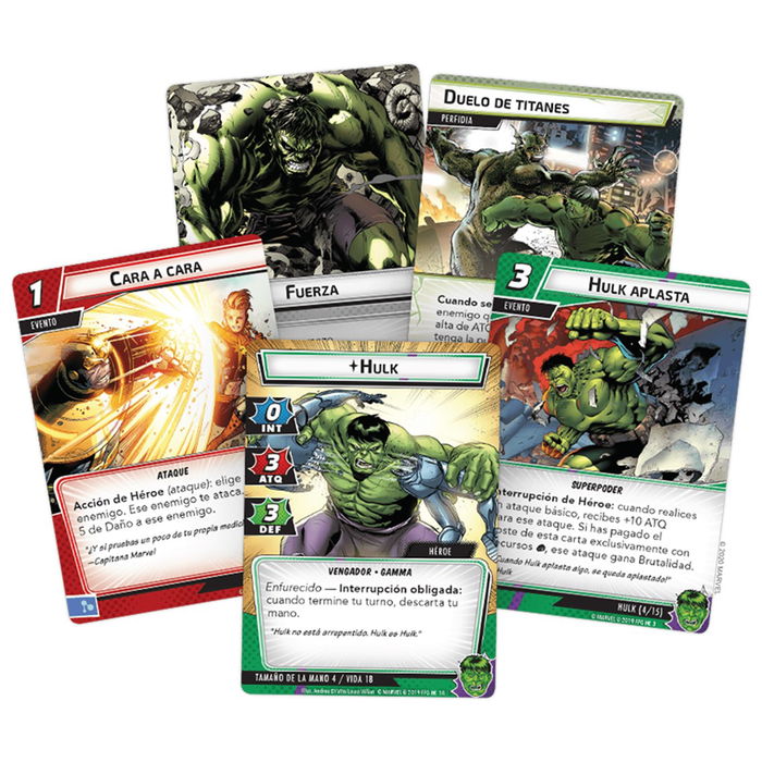 Fantasy Flight Games Marvel Champions LCG: Pack de Héroe - Hulk | Juego de Cartas Expansión | En Español | PEGI 14 | 1-4 Jugadores | Ref. MC09ES
