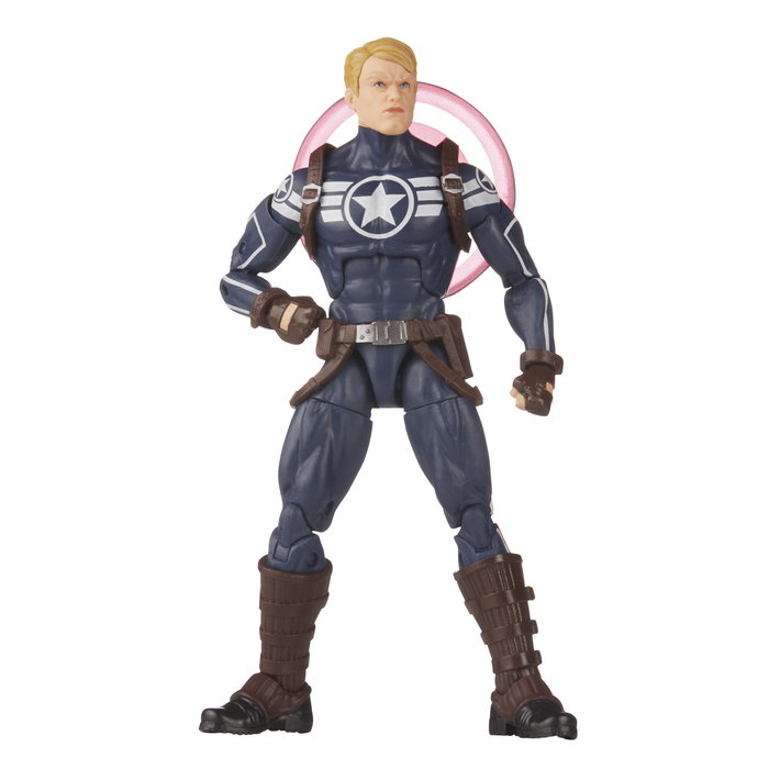 Hasbro Marvel Legends Series Figura Coleccionable Comandante Steve Rogers con Accesorio y Pieza para Construir Figura