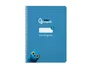 Liderpapel Cuaderno espiral Pautaguía A5 Tapa Blanda 40 Hojas 75gr Cuadro Pautado 3mm Color Azul