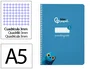 Liderpapel Cuaderno espiral Pautaguía A5 Tapa Blanda 40 Hojas 75gr Cuadro Pautado 3mm Color Azul