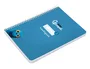 Liderpapel Cuaderno espiral Pautaguía A5 Tapa Blanda 40 Hojas 75gr Cuadro Pautado 3mm Color Azul