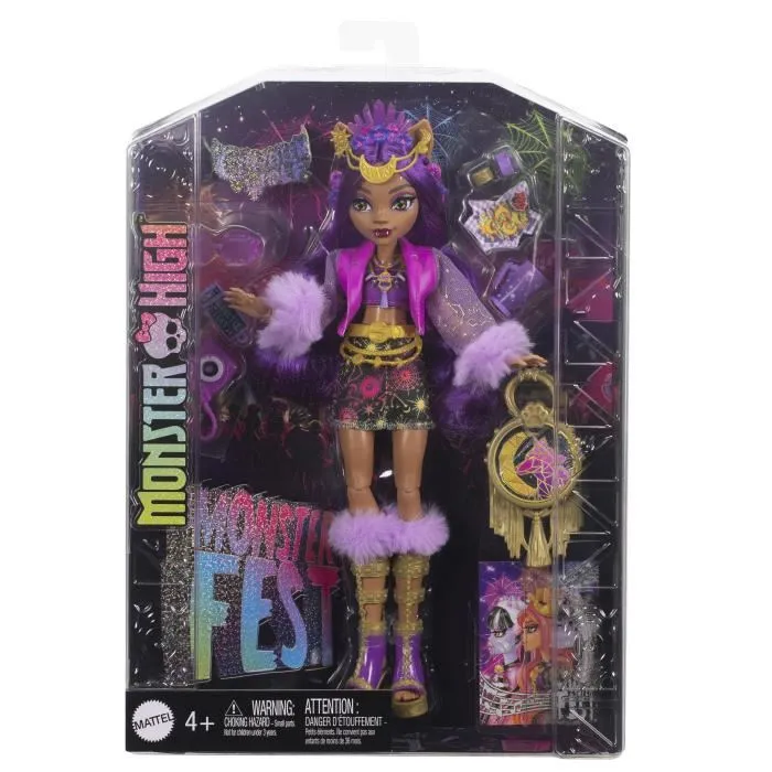Monster High Muñeca Clawdeen Wolf Traje Monster Fest HXH80