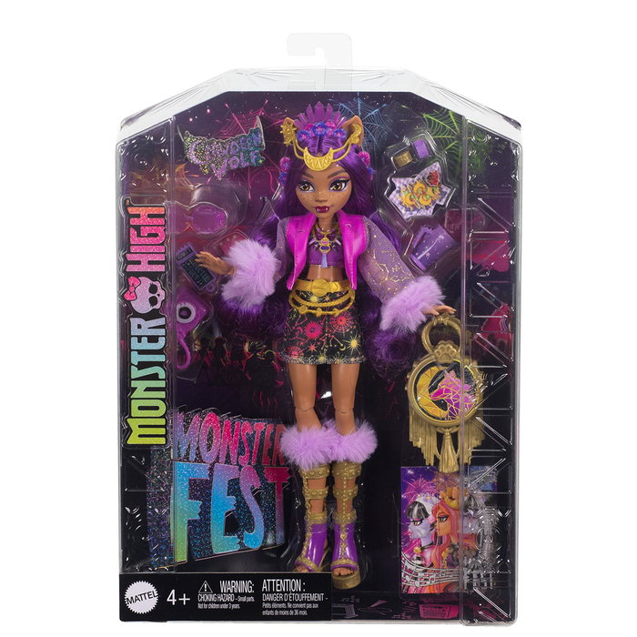 Monster High Muñeca Clawdeen Wolf Monster Fest con Accesorios Monster High Muñeca Clawdeen Wolf Monster Fest con Accesorios
