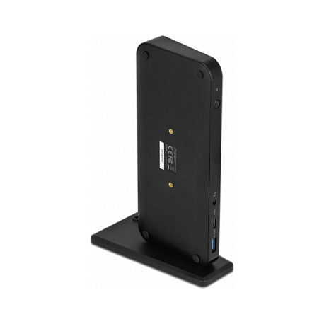 DeLOCK 87746 Docking Station USB-C para Laptop con HDMI, DisplayPort 1.4, 2 USB 3.2, LAN Gigabit, USB-C PD 3.0 de 85W, Puerto Thunderbolt 3, Negro
