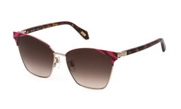 Just Cavalli SJC093-580492 Gafas de sol para mujer con montura dorada y cristal marrón