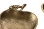 DKD Home Decor Bandeja Vacia Bolsillos Aluminio 11x15x2 Manzana 2