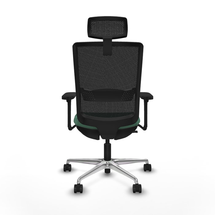 PIQUERAS Y CRESPO Silla de oficina Haches con mecanismo Sincro/Traslack, Verde esmeralda y Negro PIQUERAS Y CRESPO Silla de oficina Haches con mecanismo Sincro/Traslack, Verde esmeralda y Negro