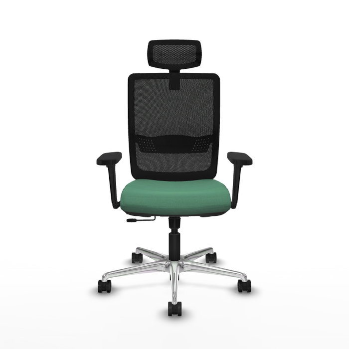 PIQUERAS Y CRESPO Silla de oficina Haches con mecanismo Sincro/Traslack, Verde esmeralda y Negro PIQUERAS Y CRESPO Silla de oficina Haches con mecanismo Sincro/Traslack, Verde esmeralda y Negro