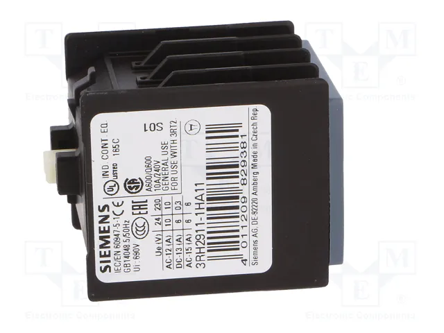 SIEMENS 3RH2911-1HA11 Contactores auxiliares NC + NA