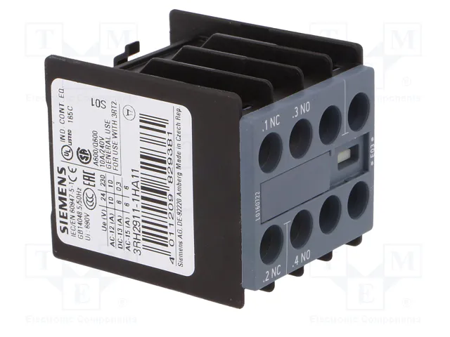 SIEMENS 3RH2911-1HA11 Contactores auxiliares NC + NA