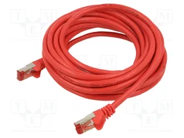GOOBAY Patch cord S/FTP Cat 6 RJ45 5m rojo