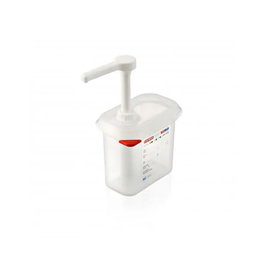 ARAVEN Dispensador de salsa GN 1/9 de 1,5 L