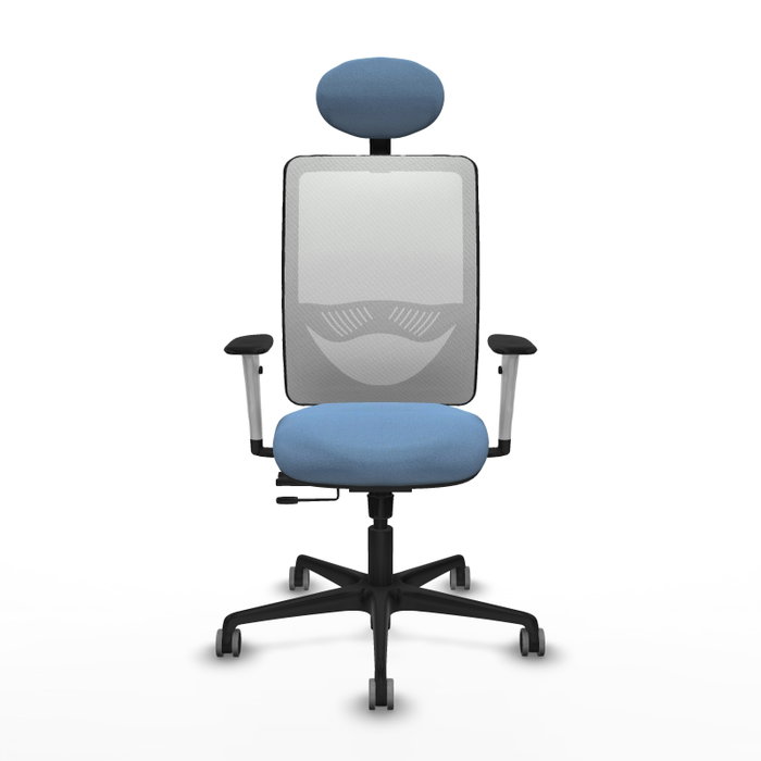 PIQUERAS Y CRESPO Silla de oficina Zulema Azul cielo y Blanco PIQUERAS Y CRESPO Silla de oficina Zulema Azul cielo y Blanco