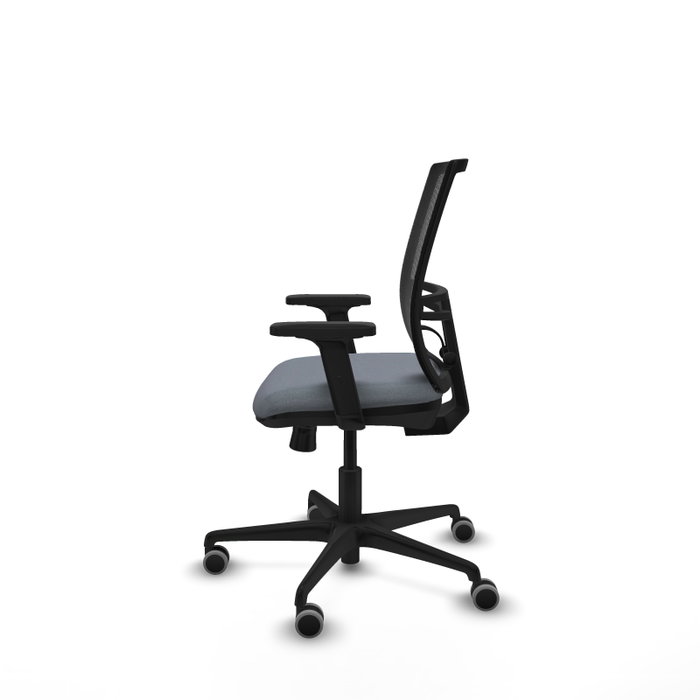 PIQUERAS Y CRESPO Silla de oficina Yunquera Gris con respaldo de malla Negro PIQUERAS Y CRESPO Silla de oficina Yunquera Gris con respaldo de malla Negro