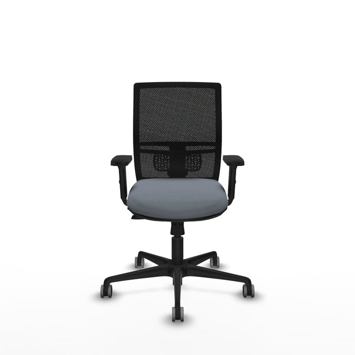PIQUERAS Y CRESPO Silla de oficina Yunquera Gris con respaldo de malla Negro PIQUERAS Y CRESPO Silla de oficina Yunquera Gris con respaldo de malla Negro