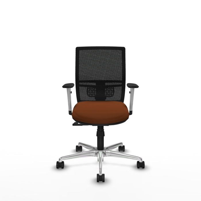 PIQUERAS Y CRESPO Silla de oficina Yunquera con mecanismo Sincro, Marrón y Negro PIQUERAS Y CRESPO Silla de oficina Yunquera con mecanismo Sincro, Marrón y Negro