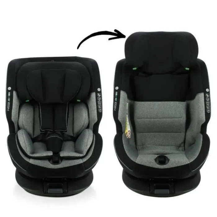 Silla de coche - NANIA - ONE ISOFIX R 129 - 0 a 12 años - Giratoria - 40-150 cm - Negra Silla de coche - NANIA - ONE ISOFIX R 129 - 0 a 12 años - Giratoria - 40-150 cm - Negra