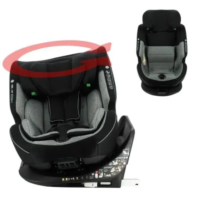 Silla de coche - NANIA - ONE ISOFIX R 129 - 0 a 12 años - Giratoria - 40-150 cm - Negra Silla de coche - NANIA - ONE ISOFIX R 129 - 0 a 12 años - Giratoria - 40-150 cm - Negra