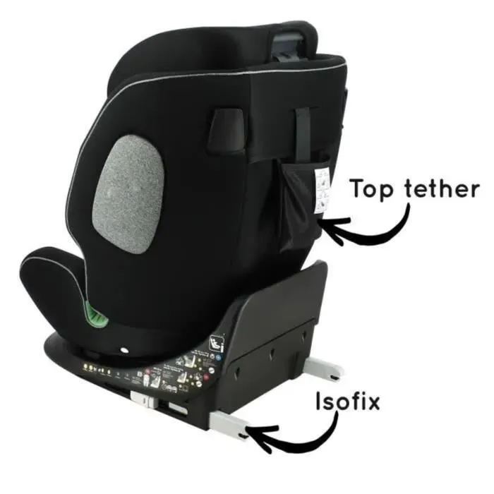 Silla de coche - NANIA - ONE ISOFIX R 129 - 0 a 12 años - Giratoria - 40-150 cm - Negra Silla de coche - NANIA - ONE ISOFIX R 129 - 0 a 12 años - Giratoria - 40-150 cm - Negra