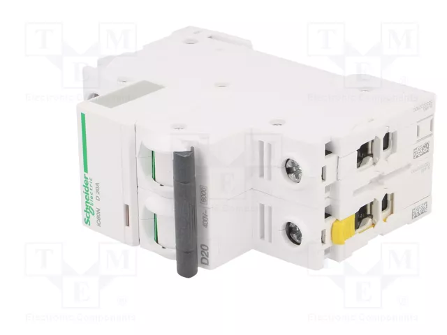 SCHNEIDER ELECTRIC ACTI9 iC60N Interruptor magnetotérmico 20A 2 Polos Característica D SCHNEIDER ELECTRIC ACTI9 iC60N Interruptor magnetotérmico 20A 2 Polos Característica D