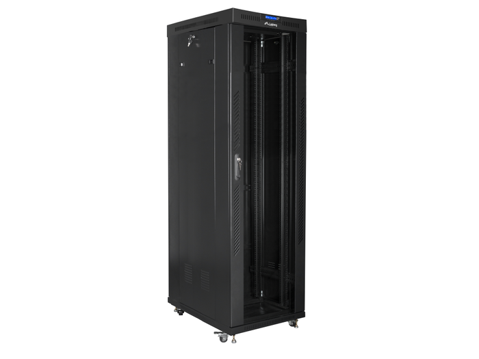 Lanberg Rack Cabinet 19 pulgadas Libre Instalación 42U 600x1000 mm Autoensamblaje Paquete Plano Negro Lanberg Rack Cabinet 19 pulgadas Libre Instalación 42U 600x1000 mm Autoensamblaje Paquete Plano Negro