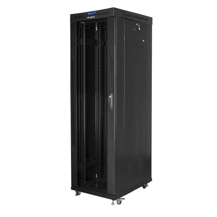Lanberg Rack Cabinet 19 pulgadas Libre Instalación 42U 600x1000 mm Autoensamblaje Paquete Plano Negro Lanberg Rack Cabinet 19 pulgadas Libre Instalación 42U 600x1000 mm Autoensamblaje Paquete Plano Negro