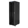 Lanberg Rack Cabinet 19 pulgadas Libre Instalación 42U 600x1000 mm Autoensamblaje Paquete Plano Negro