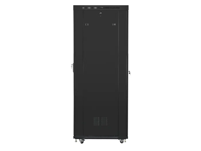 Lanberg FF01-6042-12B Armario Rack Bastidor Independiente 42U 800kg 19" (600x1000mm) Negro, Paneles Desmontables, Kit Montaje