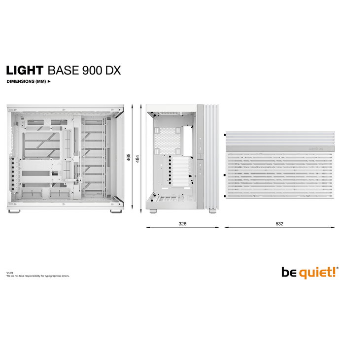 Be Quiet! Midi Light Base 900 DX white