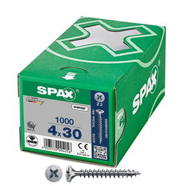 Spax Tornillo universal cabeza plana Wirox 4x30mm 1000 unid. 1081010400305