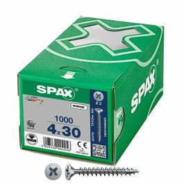 Spax Tornillo Universal Wirox Cabeza Plana 4x30mm Z2 (1000 unidades) inevitable