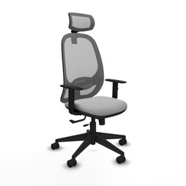 PIQUERAS Y CRESPO Silla de oficina Cilanco con mecanismo Sincro/Traslack Gris