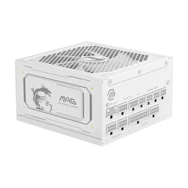 MSI MAG A1000GL PCIE5 WHITE 1000W 80 PLUS Gold Blanco