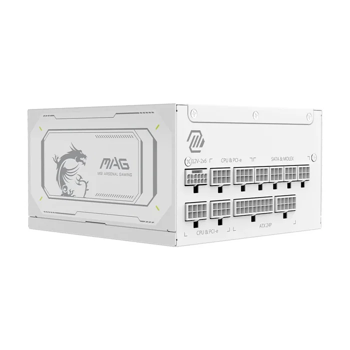 MSI MAG A1000GL PCIE5 WHITE 1000W Blanco
