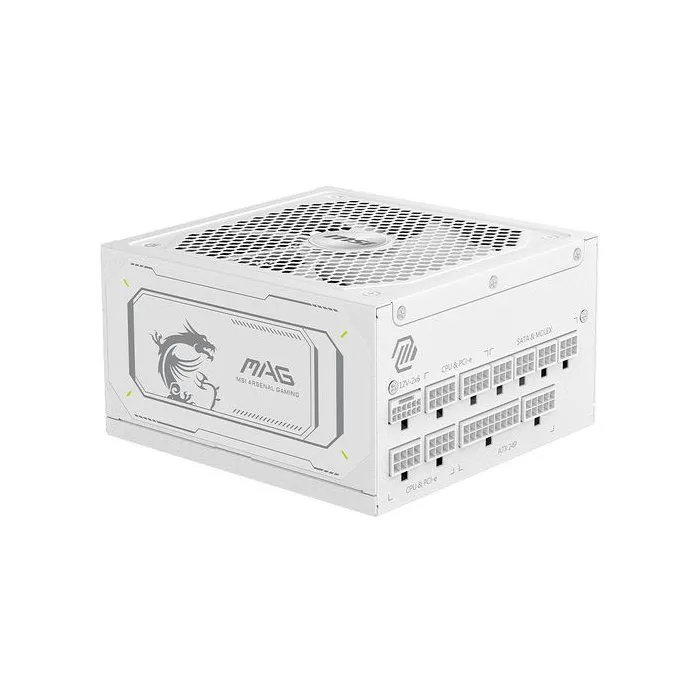 MSI MAG A1000GL PCIE5 WHITE 1000W Blanco