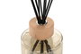 DKD Home Decor Ambientador Mikado Home Transparente Negro 11x11x47cm 1000ml Aroma Lino