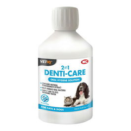 Vetiq 2in1 Denti Care Limpieza Dientes Líquido para Mascota Salud Bucal 250 mL