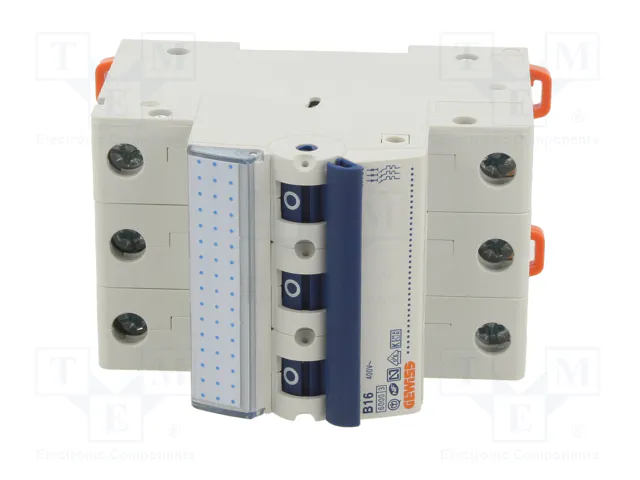 GEWISS Interruptor magnetotérmico MT 60 16A 3 polos 6kA GEWISS Interruptor magnetotérmico MT 60 16A 3 polos 6kA
