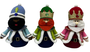 DKD Home Decor Figuras de Reyes Magos Surtido de 3 Piezas