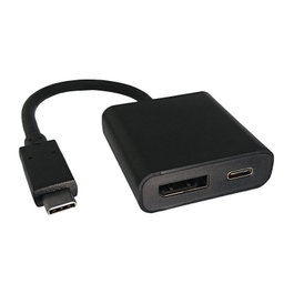 ROLINE Adaptador DisplayPort USB Typ C v1.2 + PD 12.03.3221 Negro