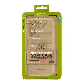muvit for change funda compatible con Samsung Galaxy S25 transparente